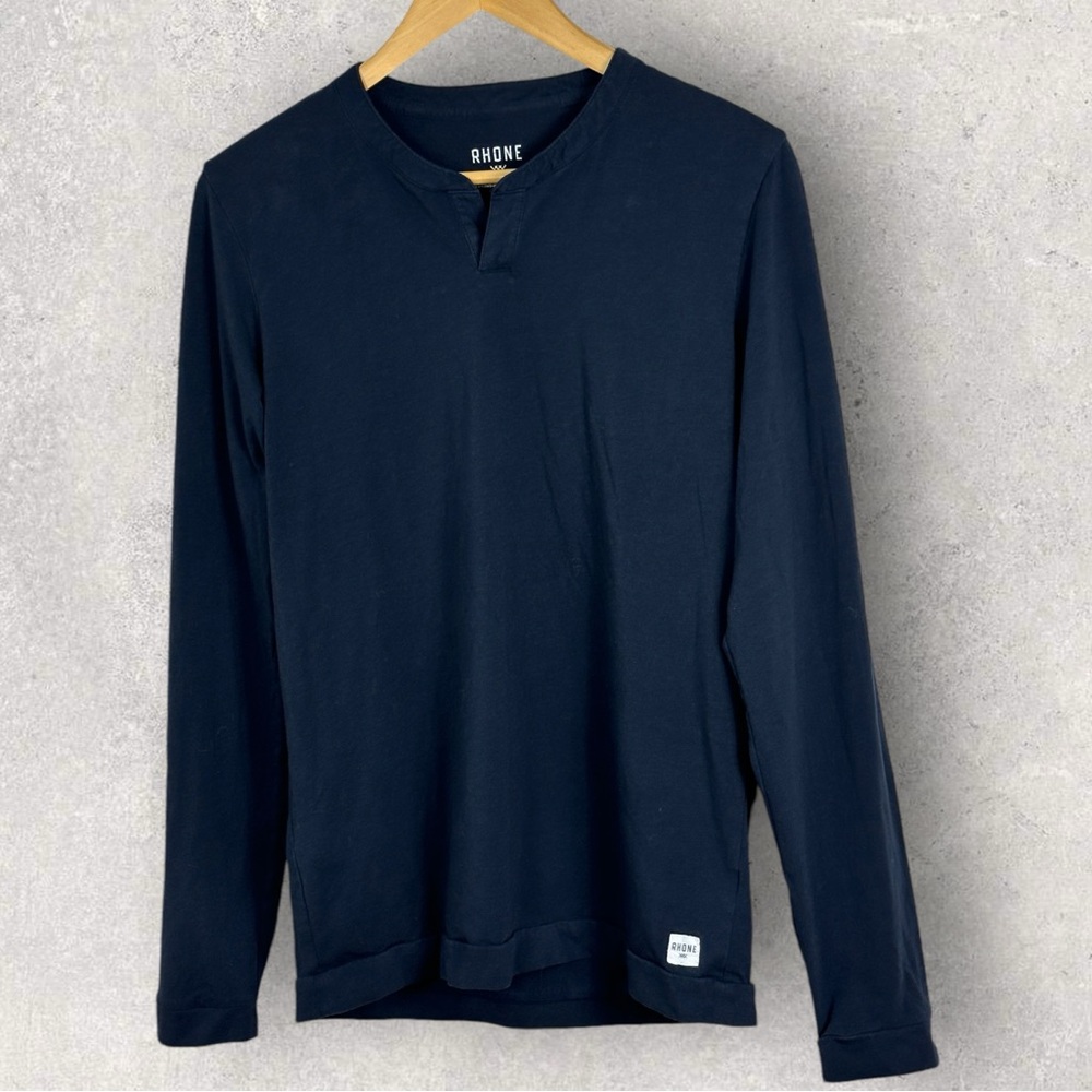 Rhone Everyday Essential Lounge Henley Shirt Navy Blue Mens Size Small Shopbop S - Picture 3 of 13